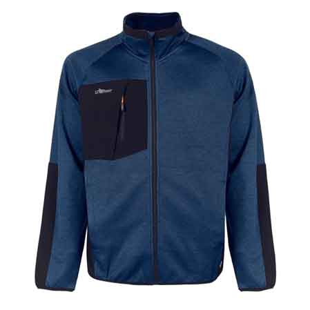 Felpa full zip "Hull" blu  U-Power