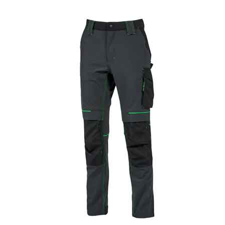 Pantaloni "Atom" grigio/verde U-Power